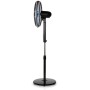 Orbegozo SF 0640, Silent Standing Fan with Remote Control, Oscillating, Tilt Head, Timer, 2 Speeds + Turbo + Silent, 65 W Black