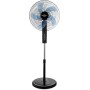 Orbegozo SF 0640, Silent Standing Fan with Remote Control, Oscillating, Tilt Head, Timer, 2 Speeds + Turbo + Silent, 65 W Black