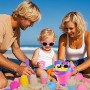 31Piezas Juguetes de Arena para Playa,Pala de cubeta de Arena Plegable y e rastrillo de,Juego de moldes para Helados en la
