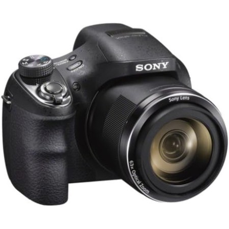 Sony DSC-H400 - Cámara compacta de 20.1 Mp (pantalla de 3.0", zoom óptico 63x, estabilizador óptico), negro