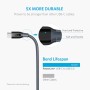Anker PowerLine+ Cable USB-C a USB 3.0, alta durabilidad, para dispositivos USB tipo C, incluidos Galaxy S8, S8 +, MacBook,