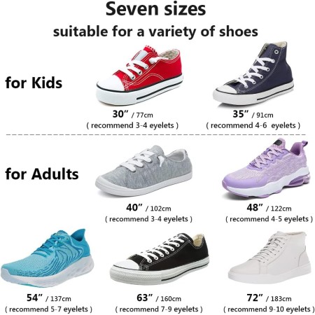UpUGo 3 Pares de Cordones, Cordones Planos de 8 mm de Ancho Para Zapatillas Deportivas, Correr, Adultos