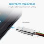 Anker PowerLine+ Cable USB-C a USB 3.0, alta durabilidad, para dispositivos USB tipo C, incluidos Galaxy S8, S8 +, MacBook,