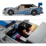 LEGO Speed Champions Nissan Skyline GT-R (R34) de 2 Fast 2 Furious, Maqueta de Coche Juguete para Construir, Minifigura de Brian