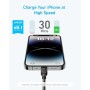 Anker Cable de USB-C a Lightning 310 (negro, 180 cm), certificación MFi, cable de carga rápida para iPhone 14 Plus, 14, 14 Pro