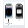 Anker Cable de USB-C a Lightning 310 (negro, 180 cm), certificación MFi, cable de carga rápida para iPhone 14 Plus, 14, 14 Pro