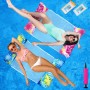 YlYADl Colchoneta Piscina Adultos,2pcs Hamaca de Agua Colchoneta Piscina Hinchable,4 en 1 Hinchables para Piscina,Colchón