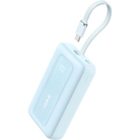Anker Zolo Power Bank, Cargador Portátil de Alta Velocidad de 10000mAh 30W con Cable USB-C Integrado, Batería para iPhone 16/16