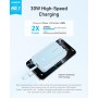 Anker Zolo Power Bank, Cargador Portátil de Alta Velocidad de 10000mAh 30W con Cable USB-C Integrado, Batería para iPhone 16/16