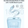 Anker Zolo Power Bank, Cargador Portátil de Alta Velocidad de 10000mAh 30W con Cable USB-C Integrado, Batería para iPhone 16/16