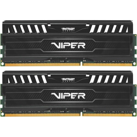 Patriot Memory Viper 3 Black Mamba DDR3 1600 16GB (2x8GB) C9 Kit Memoria de Juego XMP 1.3 Negro PV316G160C9K