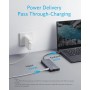 Anker PowerExpand+ - Adaptador 11 en 1, con 4K @ 60Hz HDMI y DP, 100 W Power Delivery, USB-C y 3 Puertos de Datos USB-A, 1 Gbps