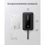 Anker Zolo Power Bank, Cargador Portátil de Alta Velocidad de 10000mAh 30W con Cable USB-C Integrado, 1 USB-C & A, Batería para