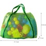 Leberna Bolsa de playa de malla grande, plegable, ligera, resistente, para juguetes