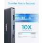 Anker Adaptador de concentrador USB C, 7 en 1, Adaptador USB C, con 4 K HDMI, Entrega de energía, Puerto de Datos USB C, Lector