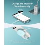 Anker MagGo Adaptador USB-C, Lector de Tarjetas SD y TF Portátil Magnético Cable Incorporado, Transferencia de Datos Máx. de 312