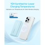 Anker Zolo Magnetic Power Bank, cargador portátil inalámbrico y compacto de 10 000 mAh con carga rápida máxima de 30 W, batería