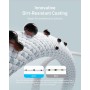 Anker Cable USB C a USB C Zolo, 240W cable de carga rápida tipo C trenzado y anti-suciedad, conector delgado, para iPhone serie