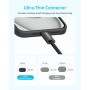Anker Cable USB C a USB C Zolo, 240W cable de carga rápida tipo C trenzado y anti-suciedad, conector delgado, para iPhone serie