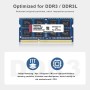 DDR3L / DDR3 Ram 16GB Kit (8GBx2) 1600MHz Memoria Portátil Sodimm PC3L-12800 / PC3-12800 Sin ECC Sin Búfer 1.35V / 1.5V CL11