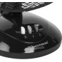 Bestron Table fan Ø 27 cm, small fan with 2 speed levels and oscillation function of 75°, height: 29 cm, 30 W, DDF27G, colour: