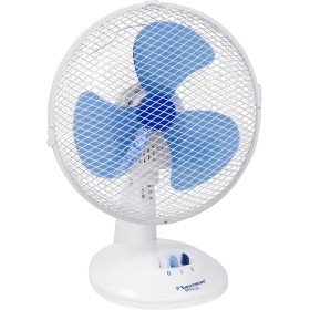 Bestron Desktop Fan, Swivel Function, Height: 35.5 cm, Ø 27 cm, 30 W, White
