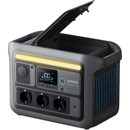 Anker SOLIX C800 Portable Power Station, generador solar 1200 W (pico 1600 W), carga completa 58 min, batería LiFePO4 768 Wh