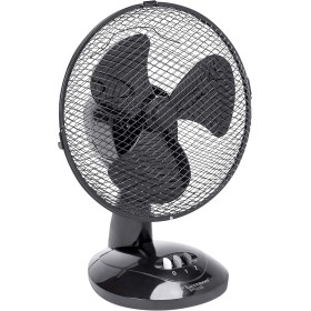 Bestron Desktop Fan, Swivel Function, Height: 35.5 cm, Ø 27 cm, 30 W, Black
