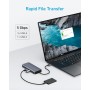 Anker Dual-Display USB-C Hub (10-in-1), 4K @ 30Hz HDM con Power Delivery de 100 W máx., Puertos de Datos USB-C y USB-A de 5 Gbps