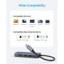 Anker Dual-Display USB-C Hub (10-in-1), 4K @ 30Hz HDM con Power Delivery de 100 W máx., Puertos de Datos USB-C y USB-A de 5 Gbps