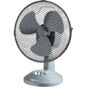 Bestron Table fan Ø 27 cm, small fan with 2 speed levels and oscillation function of 75°, height: 29 cm, 30 W, DDF27G, colour: