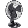 Bestron Table fan Ø 27 cm, small fan with 2 speed levels and oscillation function of 75°, height: 29 cm, 30 W, DDF27G, colour: