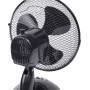 Bestron Table fan Ø 27 cm, small fan with 2 speed levels and oscillation function of 75°, height: 29 cm, 30 W, DDF27G, colour: