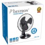 Bestron Table fan Ø 27 cm, small fan with 2 speed levels and oscillation function of 75°, height: 29 cm, 30 W, DDF27G, colour: