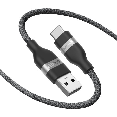 Anker Car Carplay Cable for iPhone 16 15 Pro Max Plus, Upcycled Braided USB A to USB C Car Charger Cord for Samsung Note20 and