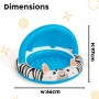 BESTWAY Piscina Hinchable Infantil Safari Cebra 97x66 cm Azul