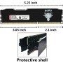 Yongxinsheng DDR3 16GB Kit (8GBx2) 1600MHz Memoria Ram Escritorio Udimm PC3-12800 Sin ECC Sin Búfer 1.5V CL11 2Rx8 Dual Rank 240