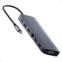 Anker USB-C Hub (14-in-1, Triple Display), HDMI 4K a 60 Hz con Power Delivery de 100 W, Puertos USB-C y USB-A de 5 Gbps,