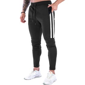 Suwangi Pantalones Deportivos Running para Hombre Jogger Gimnasio Fitness Entrenamiento Pantalon Largos Chándal Bolsillo