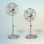 Cecotec EnergySilence 600 WoodDesk Desk Fan, 40 W, Wood Colour Finish, Diameter 12" with 4 Blades, 3 Speeds, Oscillation,