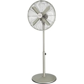 Cecotec EnergySilence 610 Steelstyle Standing Fan, 50 W, Steel Finish, Diameter 16" with 4 Blades, 3 Speeds, Oscillation,