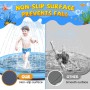 Tosekry Juegos Piscina para Niños, 200CM Piscina Chorros Perro Antideslizante Piscina, Juegos de Agua para Niños Exterior Juegos