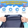 Tosekry Juegos Piscina para Niños, 200CM Piscina Chorros Perro Antideslizante Piscina, Juegos de Agua para Niños Exterior Juegos
