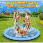 Tosekry Juegos Piscina para Niños, 200CM Piscina Chorros Perro Antideslizante Piscina, Juegos de Agua para Niños Exterior Juegos