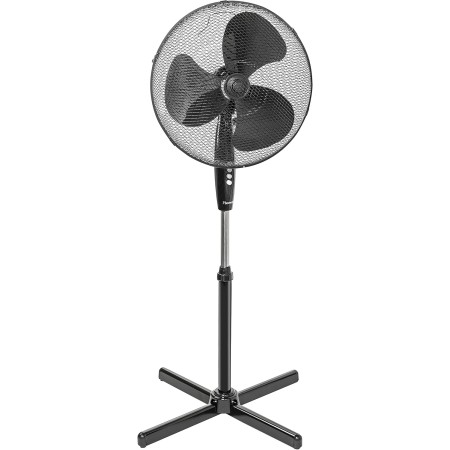 Bestron Pedestal fan with three speeds, fan with oscillation function of 75° and adjustable height up to 122 cm, Ø 45 cm, 45 W,