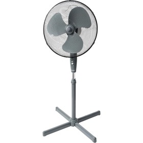 Bestron Pedestal fan with three speeds, fan with oscillation function of 75° and adjustable height up to 122 cm, Ø 45 cm, 45 W,