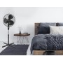 Bestron Pedestal fan with three speeds, fan with oscillation function of 75° and adjustable height up to 122 cm, Ø 45 cm, 45 W,