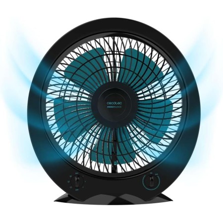 Cecotec EnergySilence 6000 PowerBox Black Floor Fan with Timer, 50 W, 5 x 30 cm Diameter Blades, 3 Speeds, Copper Motor, Rotary