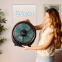Cecotec EnergySilence 6000 PowerBox Black Floor Fan with Timer, 50 W, 5 x 30 cm Diameter Blades, 3 Speeds, Copper Motor, Rotary