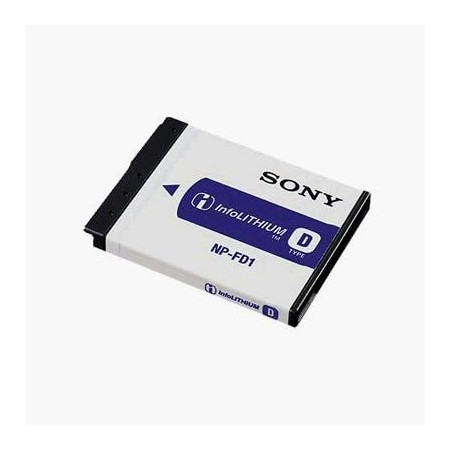 Sony NP-FD1 Ión de Litio 680mAh 3.6V batería Recargable - Baterías Recargables (680 mAh, Ión de Litio, 3,6 V, Blanco)
